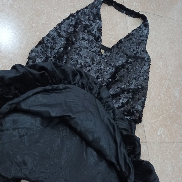 Sequine and velvet mini dress ..fix price free shipping - Picture 6 of 8